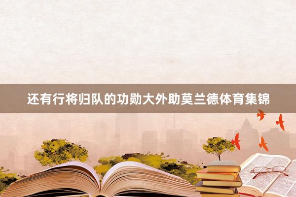 还有行将归队的功勋大外助莫兰德体育集锦