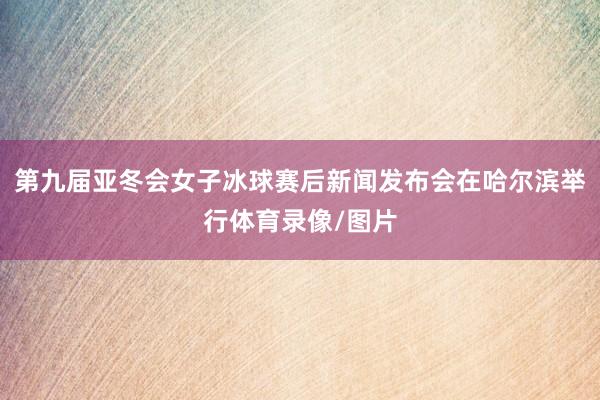 第九届亚冬会女子冰球赛后新闻发布会在哈尔滨举行体育录像/图片