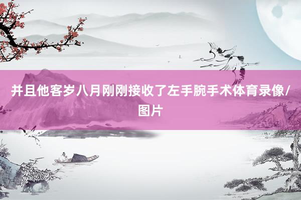 并且他客岁八月刚刚接收了左手腕手术体育录像/图片